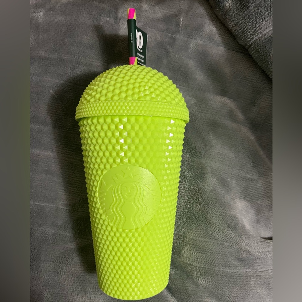 Starbucks Frappuccino Dome 16oz Collectible Cup Summer 2025 Neon Lime Limited Ed